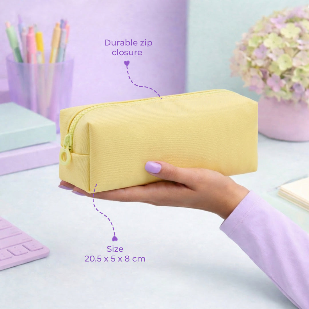 The Pastel Pencil Pouch - Yellow