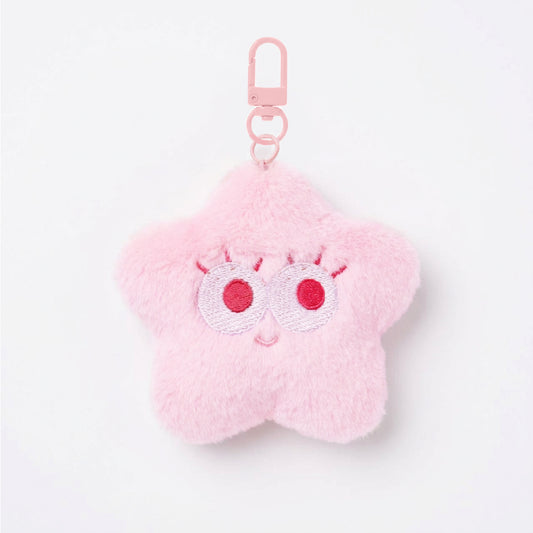 Cute & Soft Keychain Bag Charm - Cotton Candy Star