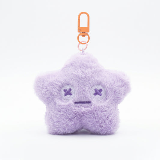 Cute & Soft Keychain Bag Charm - Lilac Star