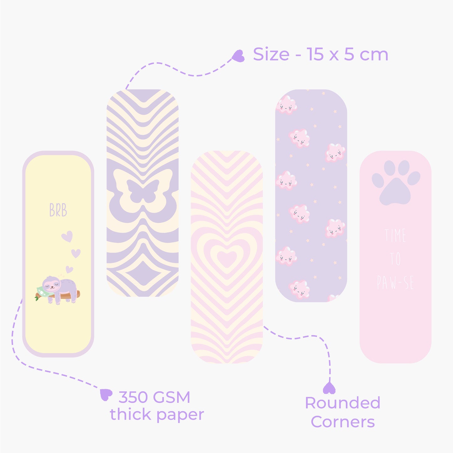 Bookmarks - Pack of 5