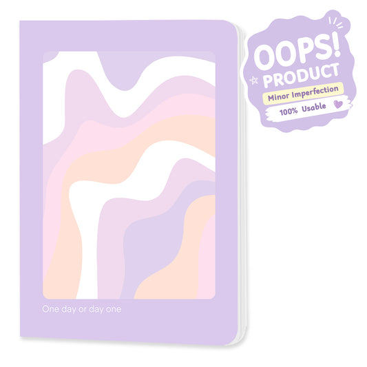 OOPS Edition: A5 Softcover Notebook "One day or Day one" – 160 Pages, 120 GSM Thick Paper (No Bleed-Through)