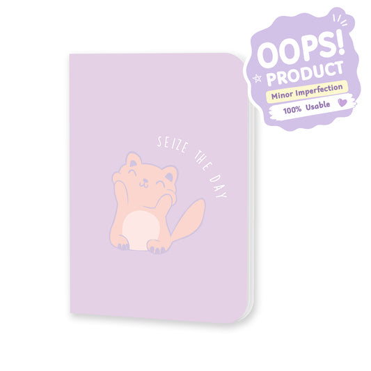 OOPS Edition: Pocket Notebook "Seize the day" – 48 Pages, 90 GSM Paper, 13.8 × 10.5 cm, Softcover (Mini Notebook)