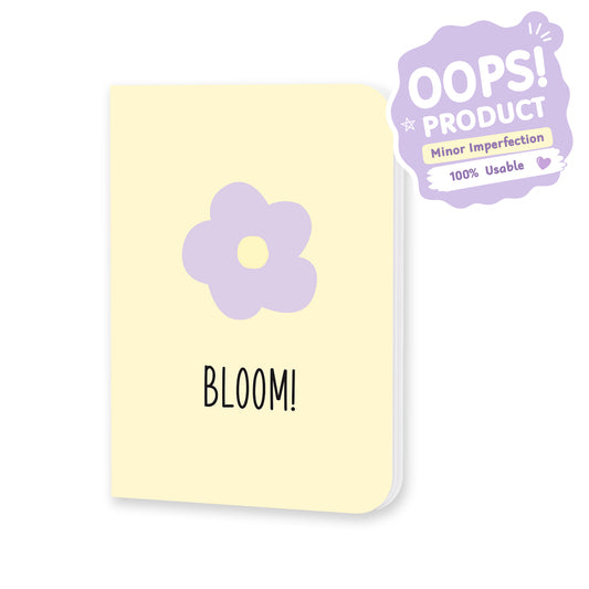 OOPS Edition: Pocket Notebook "Bloom" – 48 Pages, 90 GSM Paper, 13.8 × 10.5 cm, Softcover (Mini Notebook)