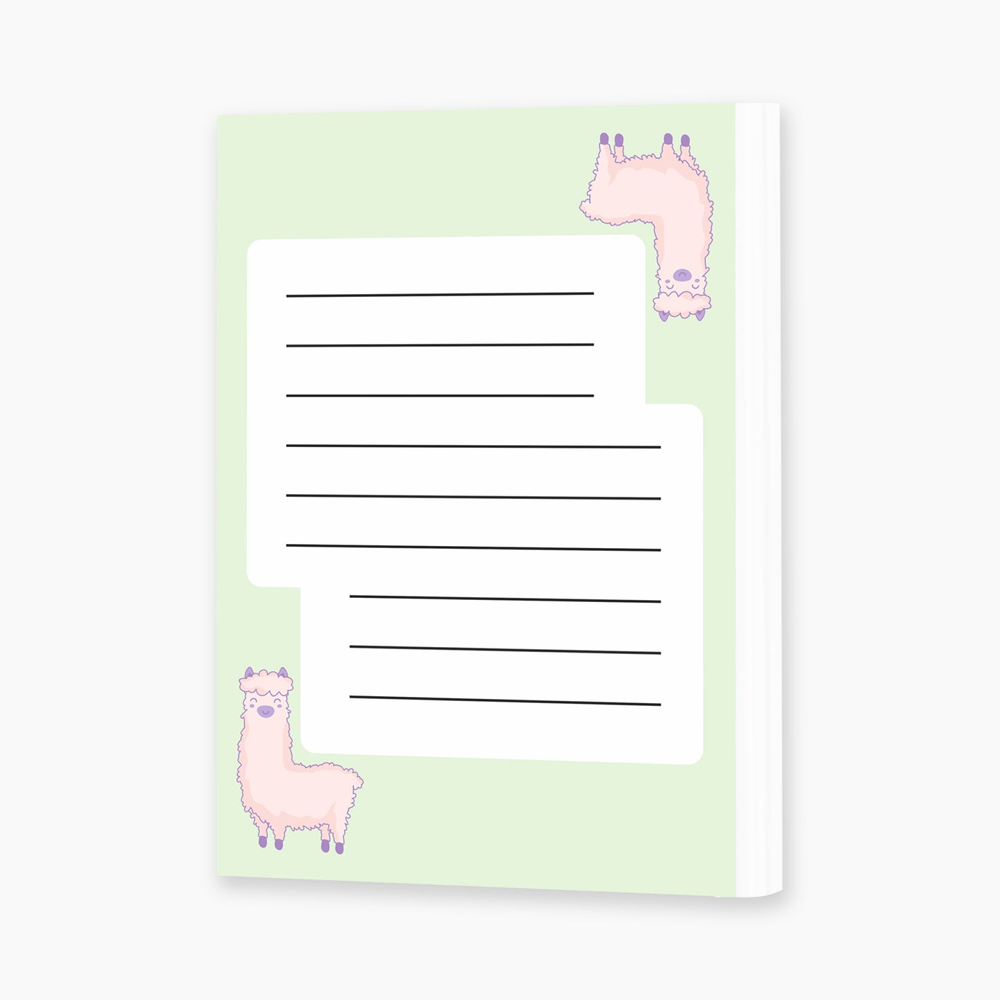 Pocket notepad - Lama (green)