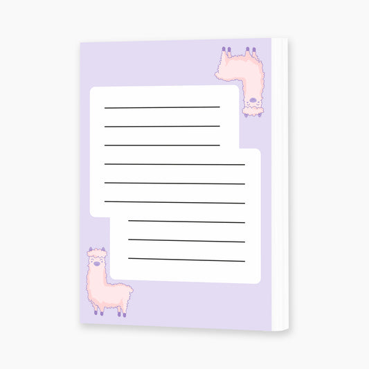 Pocket notepad - Lama (purple)