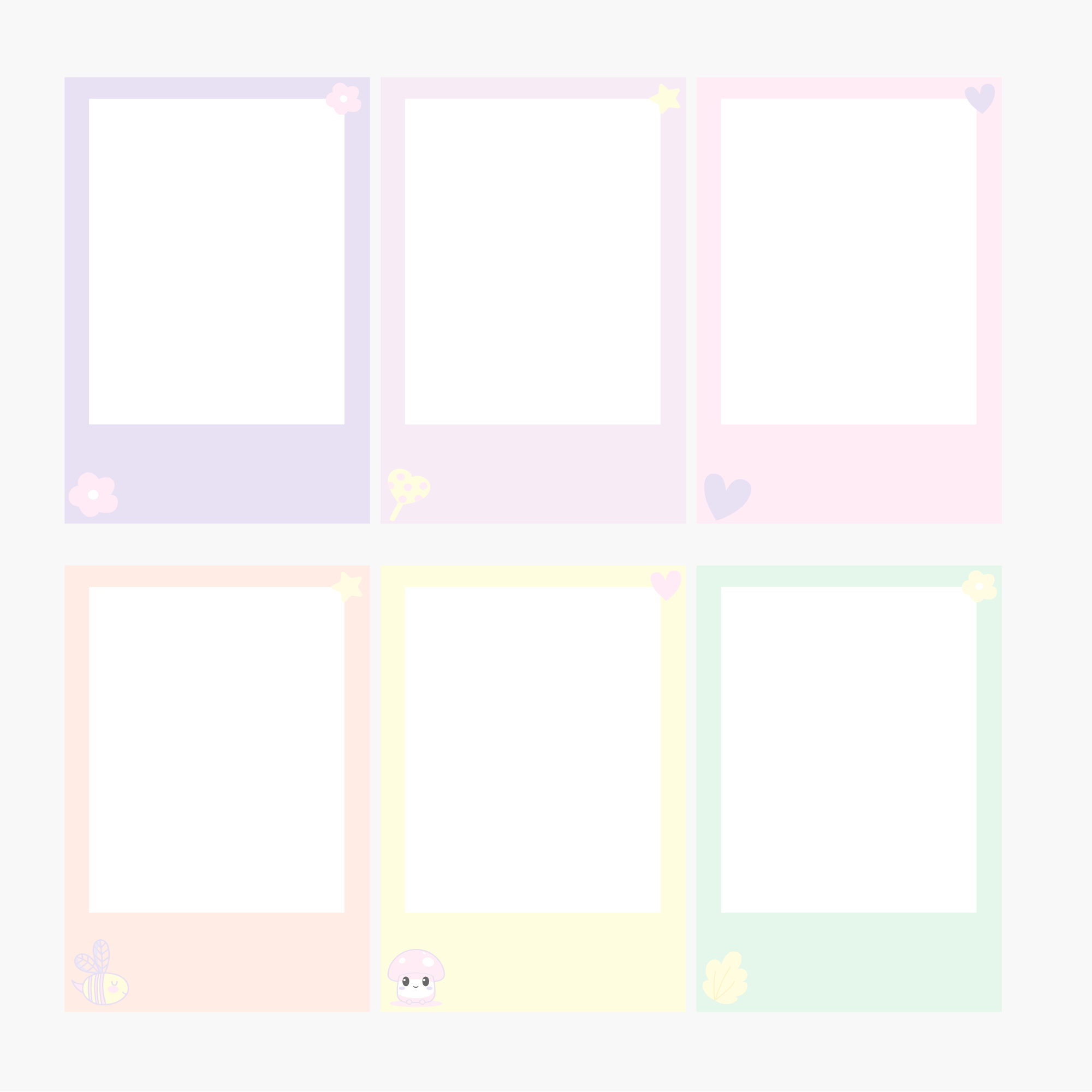 Parolerd Card Polaroid cards - Pack of 6 – Purpulp Stationery