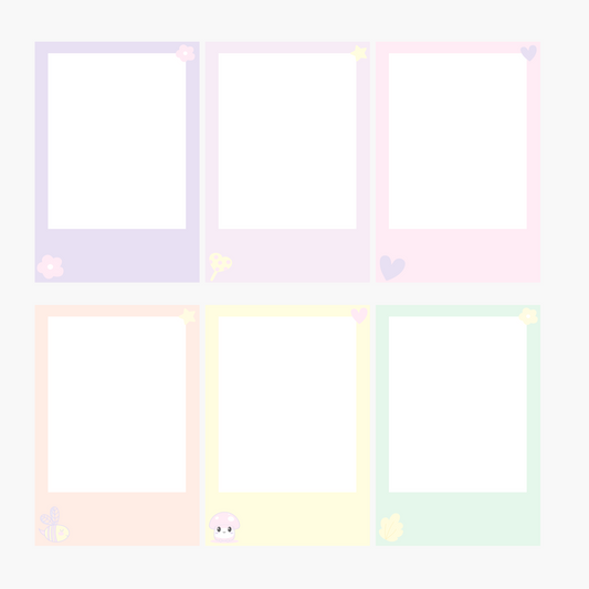 Polaroid cards - pack of 6