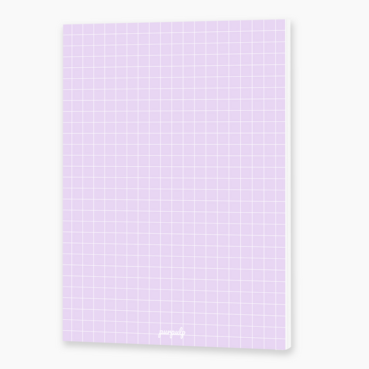 Purplish Grid A5 Notepad