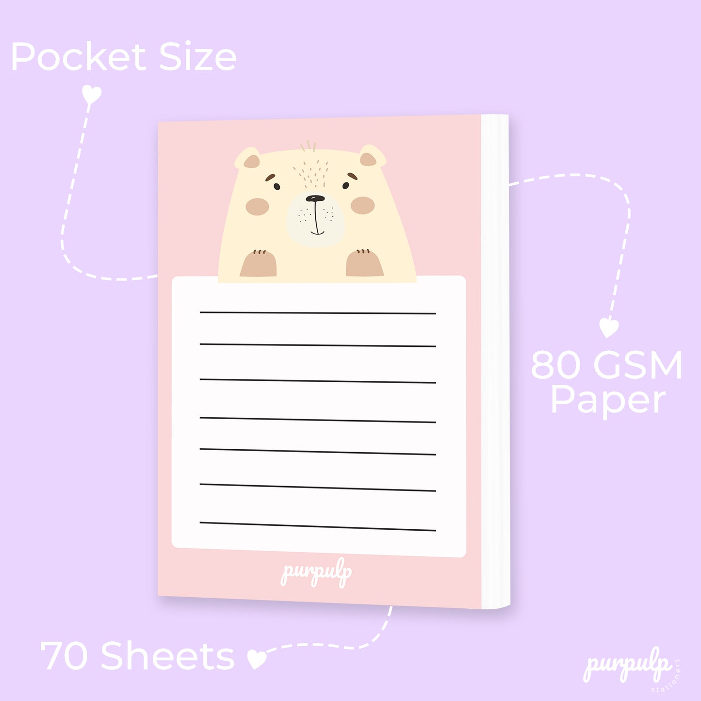 Pocket notepad - Bear