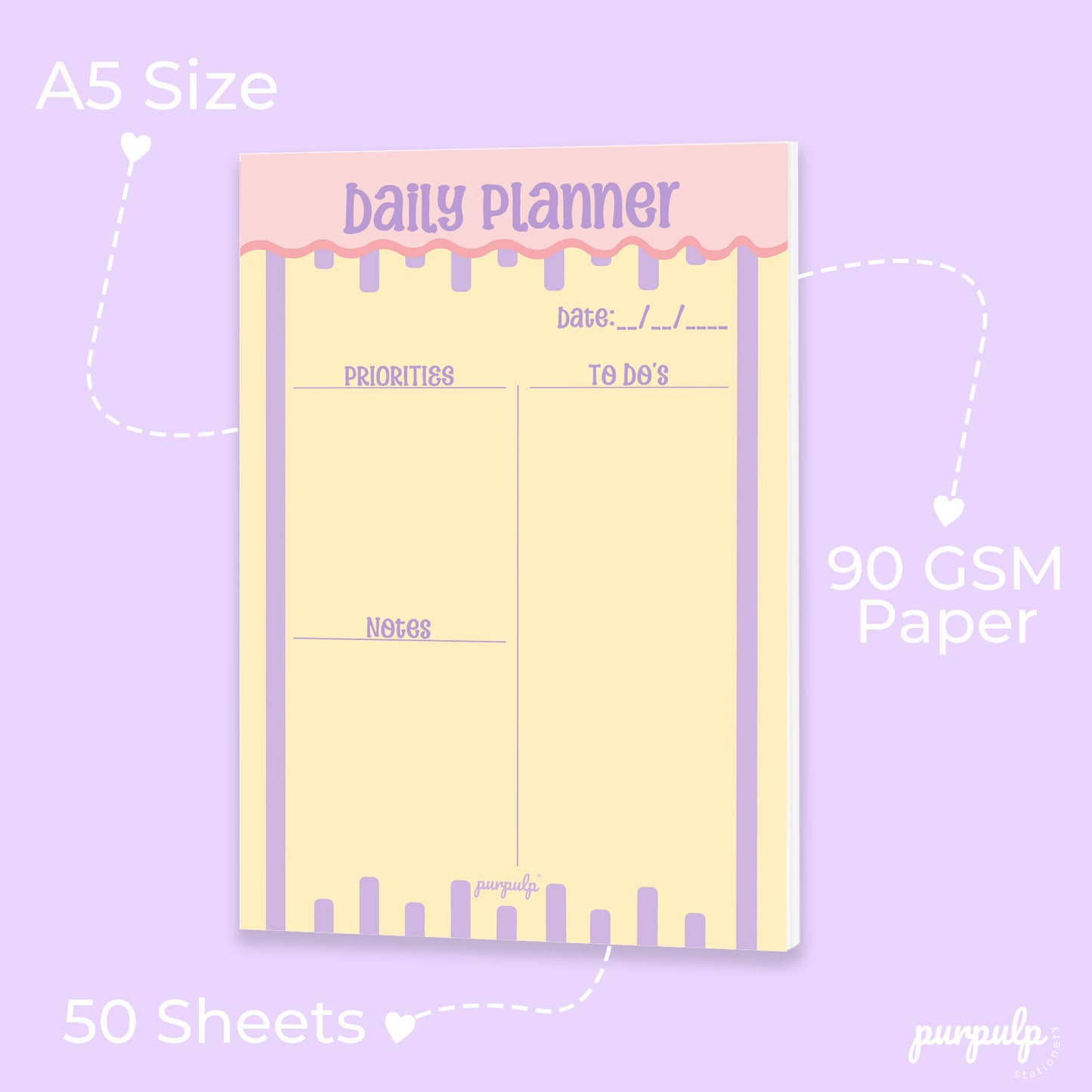 Daily Planner - Yellow Dreams