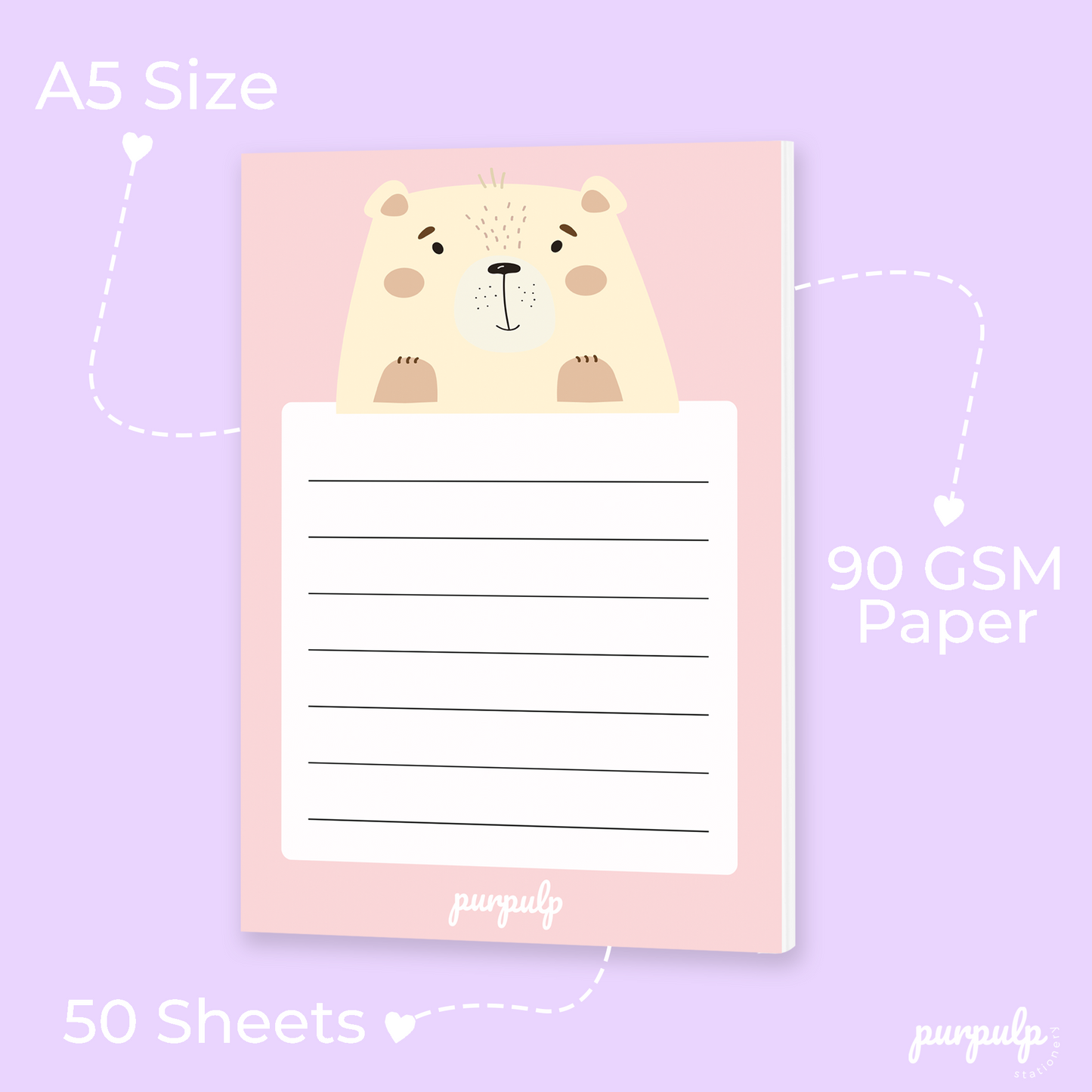 A5 Notepad - Bear