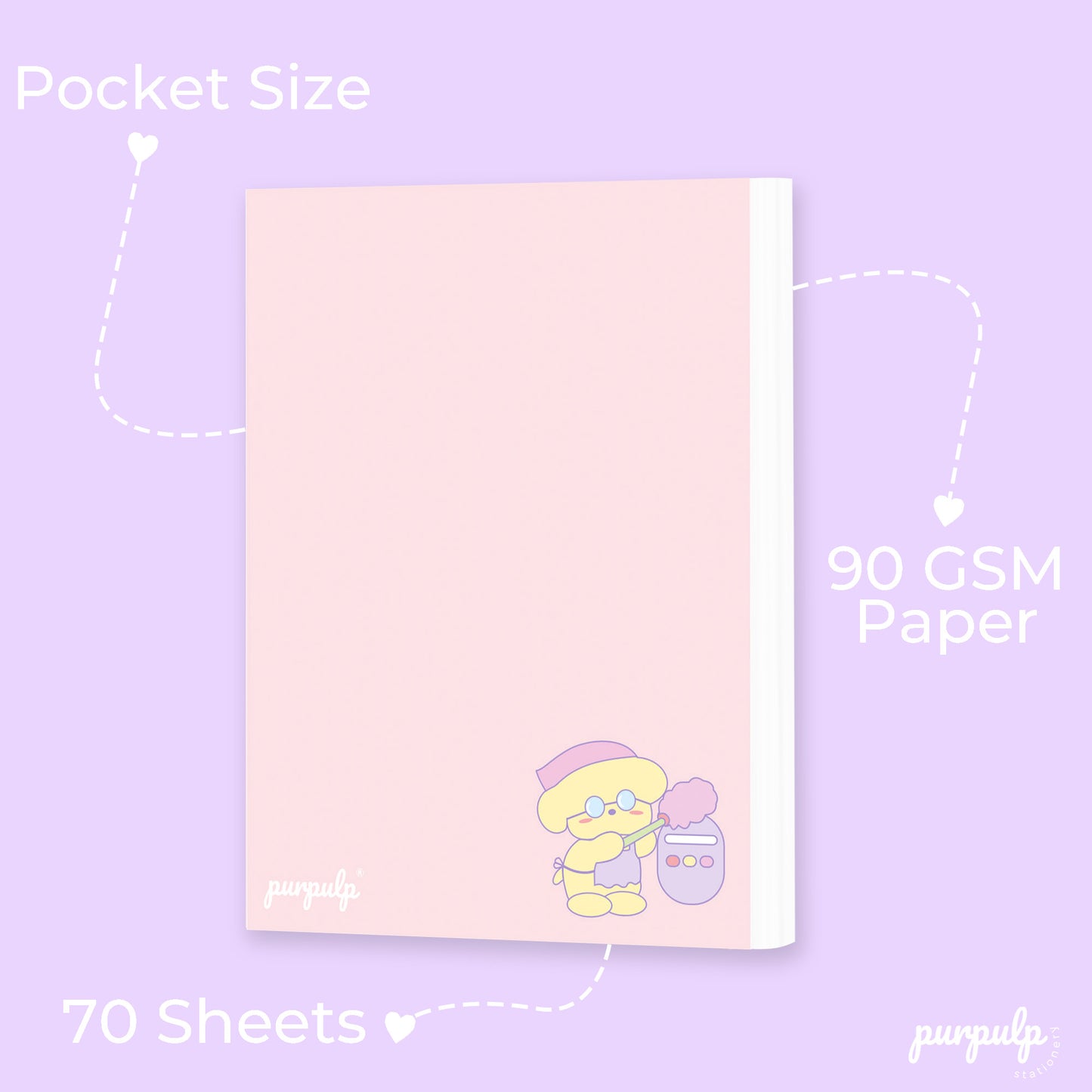 Pink Ink Gift Set: Multi-purpose A5 Notebook, Pocket Notebook & Notepad, Sticker Book, Gift Bag