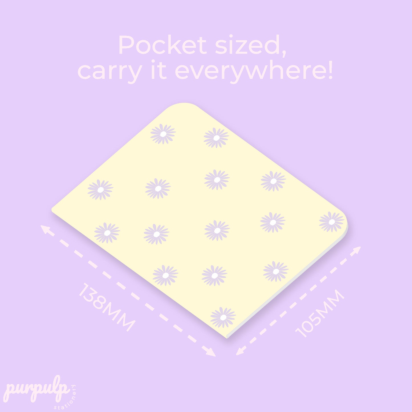 Pocket Notebook "Purple Meadow"