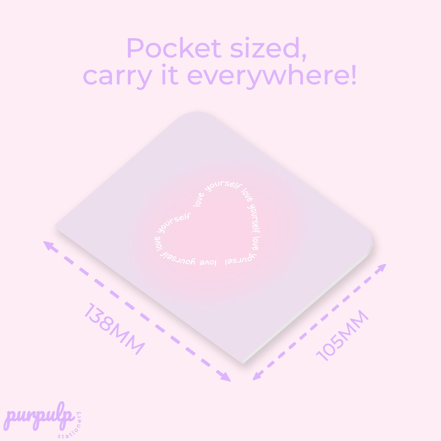 Pocket Notebook "Love Yourself"