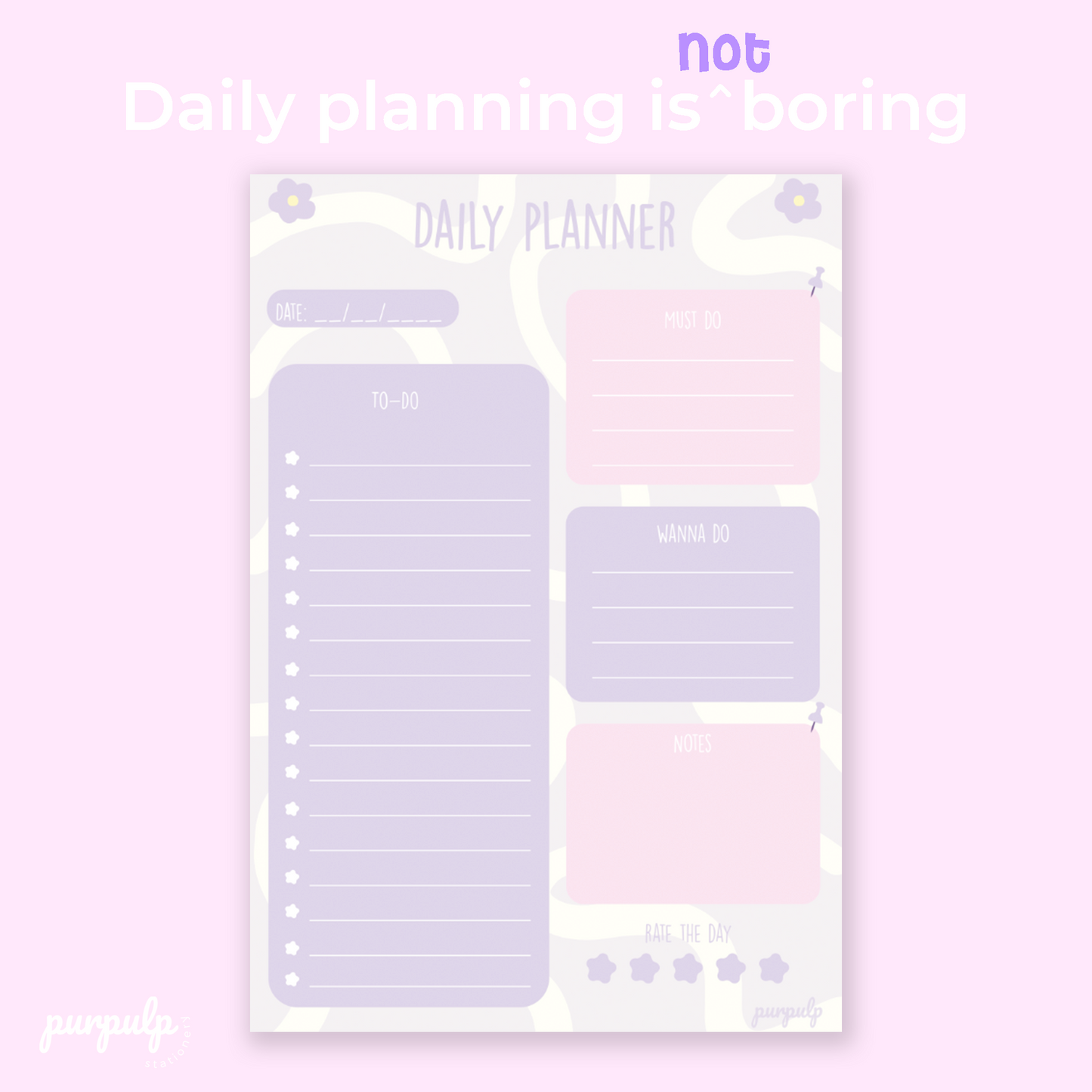 Daily planner - Wavy day