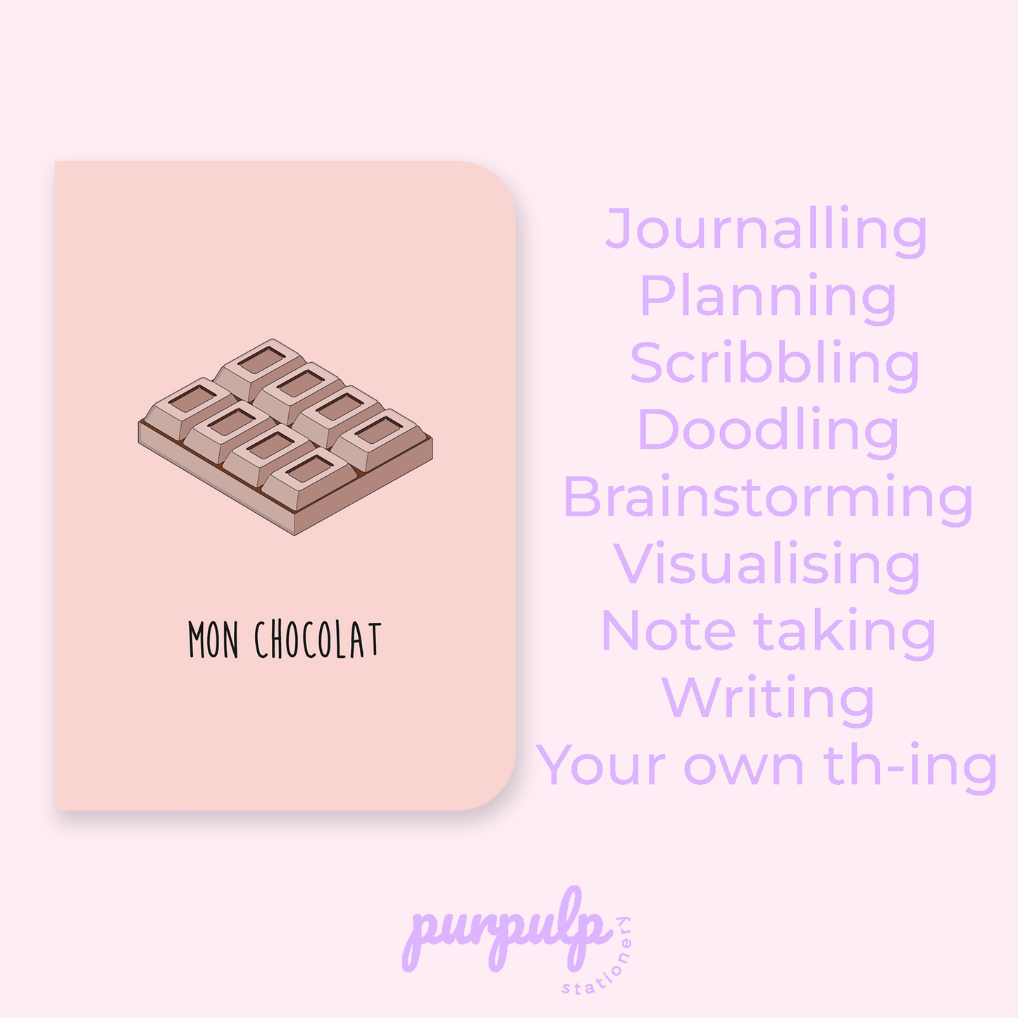 Pocket Notebook "Mon chocolat"