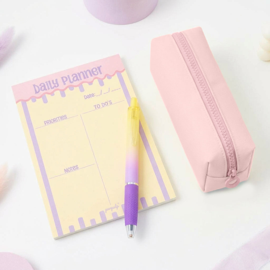 The Pastel Pencil Pouch - Pink