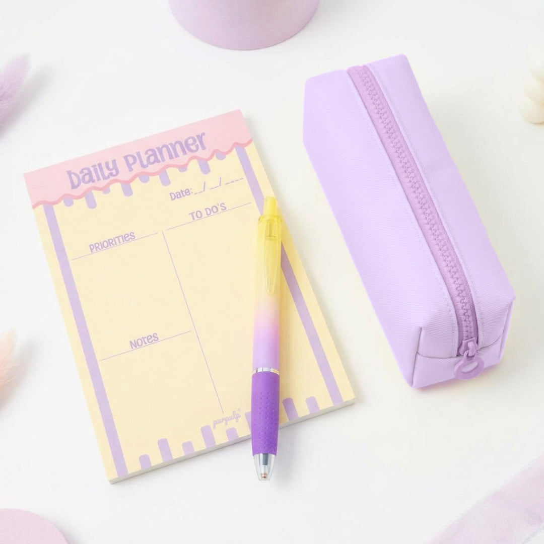 The Pastel Pencil Pouch - Purple