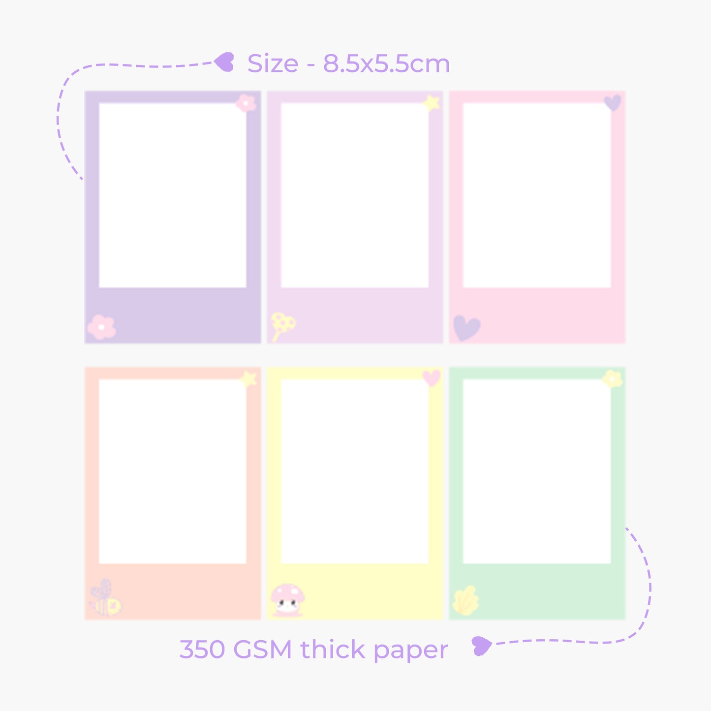 Polaroid cards - Pack of 6