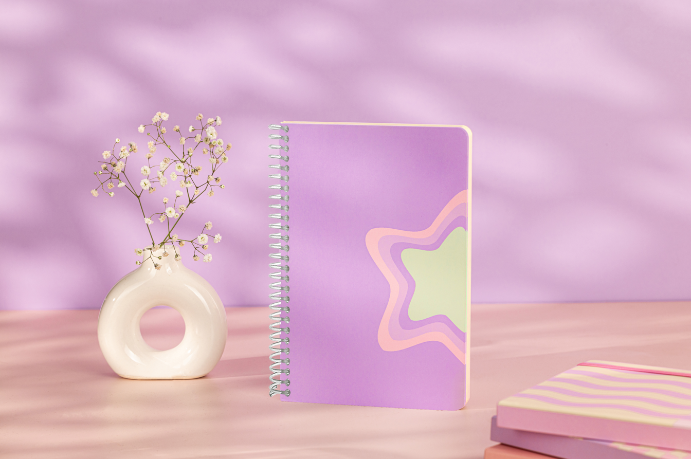 A5 Spiral Softcover Notebook "You are a star" – 160 Pages, 120 GSM Thick Paper (No Bleed-Through)