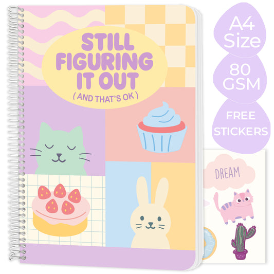 A4 spiral notebook "Still Figuring it Out"