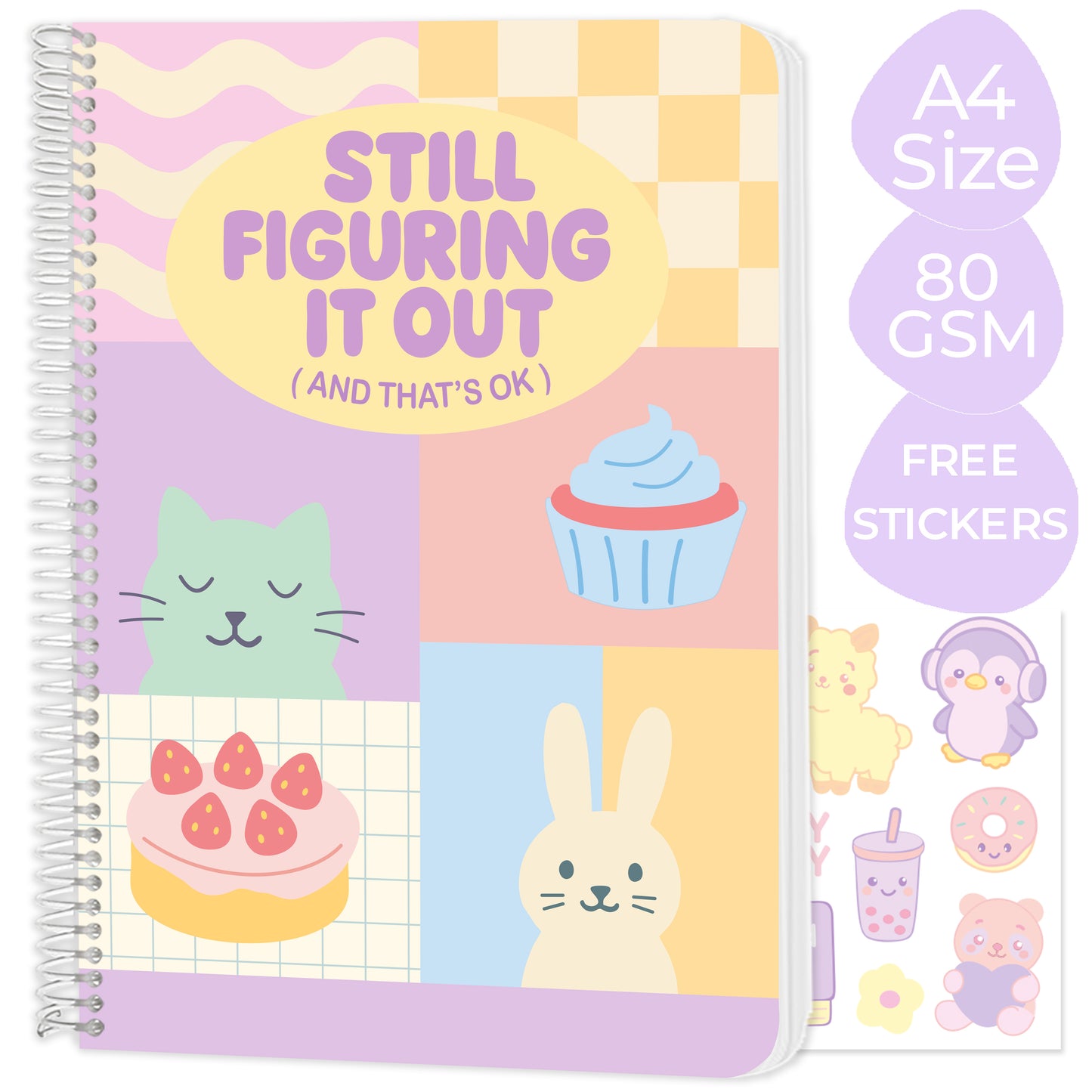 A4 spiral notebook "Still Figuring it Out"