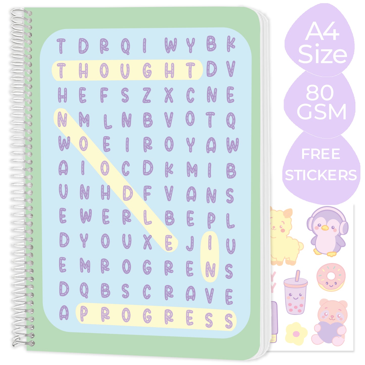 New A4 spiral notebooks - Pack of 6