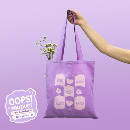 OOPS Edition: Tote Bag (Cutie) – 34 × 38 cm (School, Work & Everyday Use)