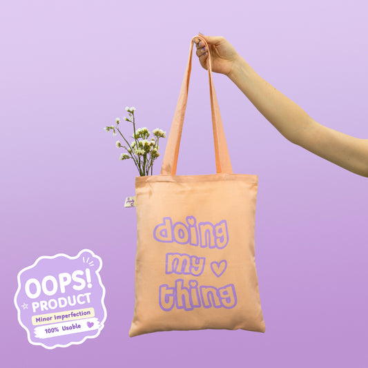 OOPS Edition: Tote Bag (Doing my thing) – 34 × 38 cm (School, Work & Everyday Use)
