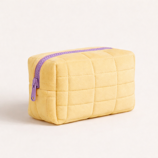 The Cloud Carry Pouch - Makeup & Travel Pouch for Everyday Essentials (Yellow)