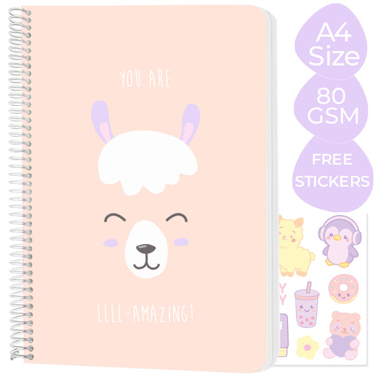 A4 spiral notebook "You are llll-amazing"