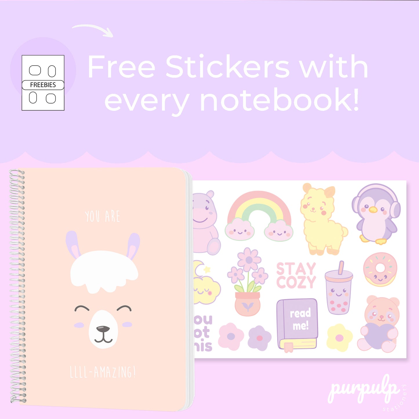 A4 spiral notebook "You are llll-amazing"