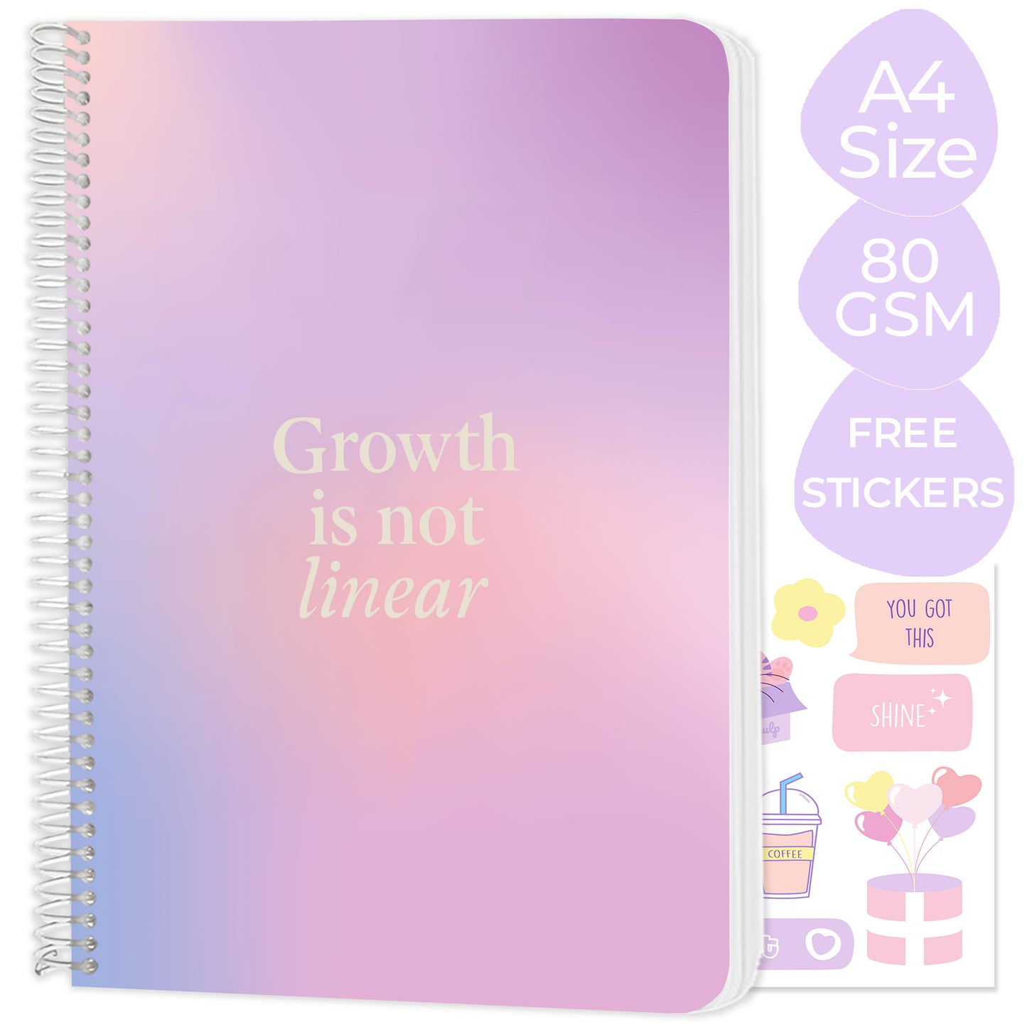 A4 spiral notebook