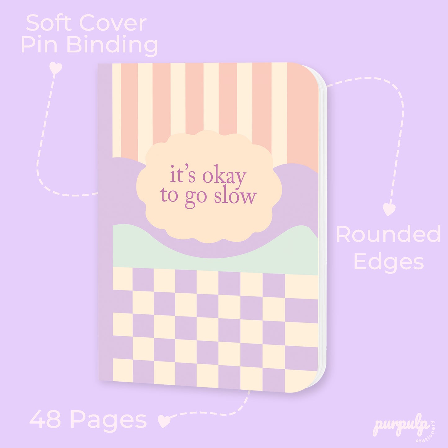 Pocket Notebook "It's okay to go slow"