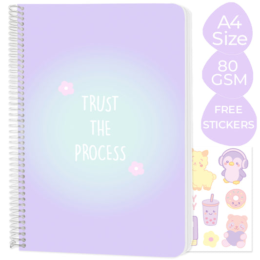 A4 Spiral Notebook "Trust the process"
