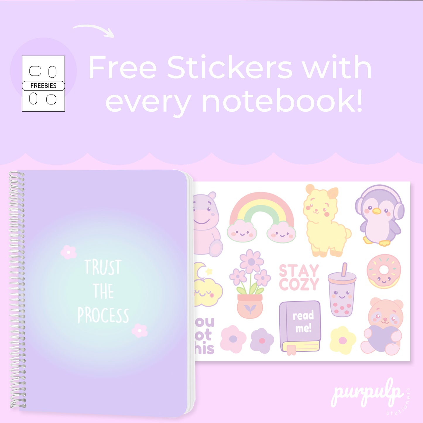 A4 Spiral Notebook "Trust the process"