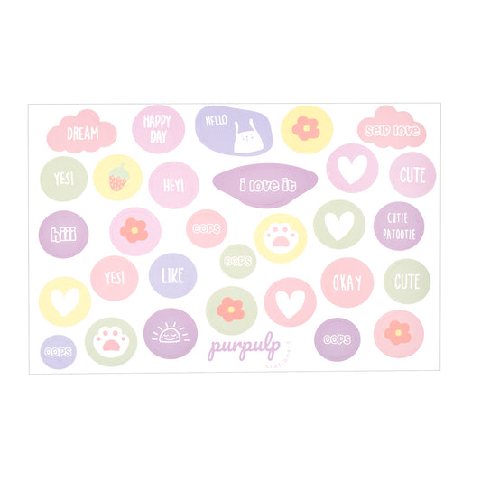 Sticker Pack - Blush Buttons